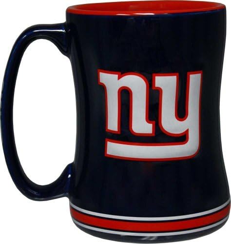 Кафеена Чаша Със Скулптурен Релеф Логото на New York Giants с тегло 14 Грама