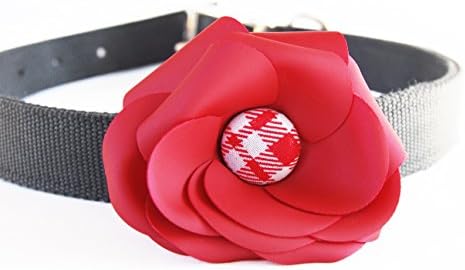 Погладь ме с любов Цвете аксесоар Bloom Collar - Един размер – Червен (Red S4)