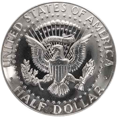 Монета на САЩ в Полдоллара Кенеди СРЕБРО Скъпоценния Камък 1969 Г.