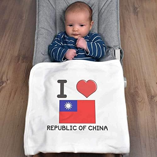 Детско Памучно одеало /Шал Azeeda Аз обичам Китайска Република (BY00025832)