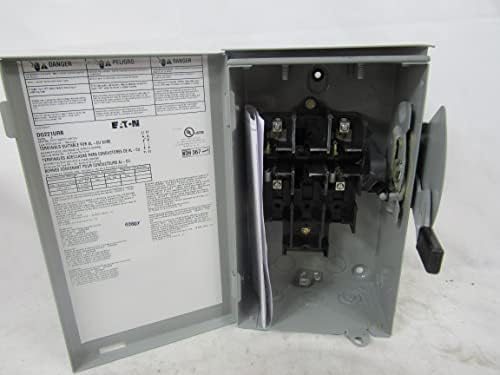 Eaton DG221URB 2-Проводный 2 Щифта Неплавящийся предпазител с общо предназначение серия B 240 Волта ac 30 Ампера