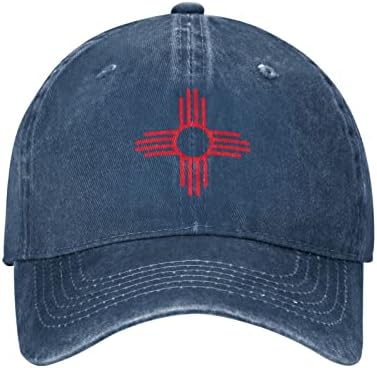 Символ на Слънцето на Ню Мексико Kostadin За възрастни, бейзболна шапка, Дамски бейзболна шапка, Регулируем Мъжки Ковбойская Шапка
