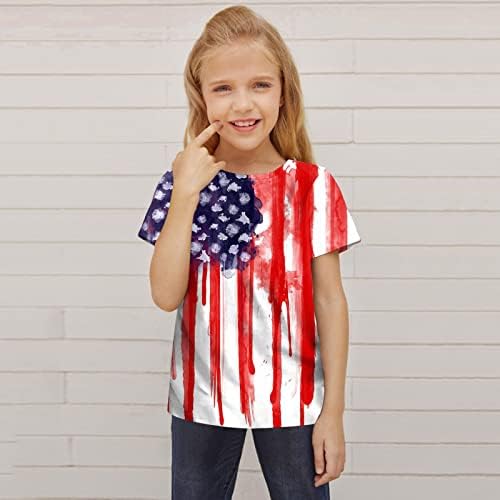 Ден на Независимостта за деца за Деца на 4 юли Тениски с 3D Графичен Принтом За Момчета И Момичета, на Новост,