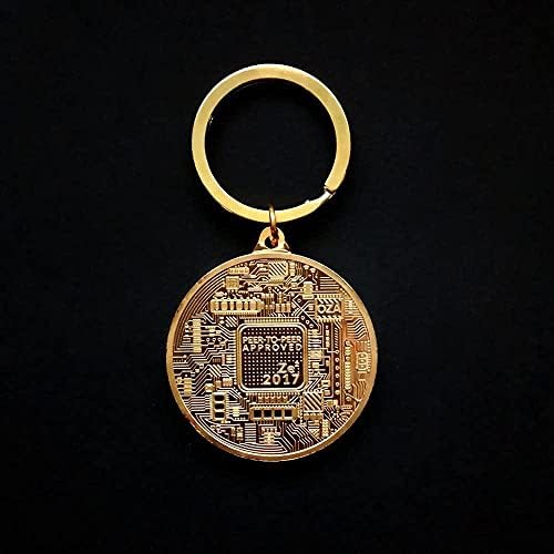 Творческа Възпоменателна Монета Bitcoin Виртуална Монета Bitcoin1 Метален Ключодържател Монета За Подарък Антични