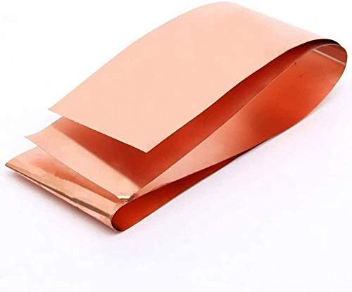 Меден лист YIWANGO 99.9% Чиста Мед Cu Метални Листа Фолио 0.01x100x1000 мм за космическата индустрия Ръчно изработени