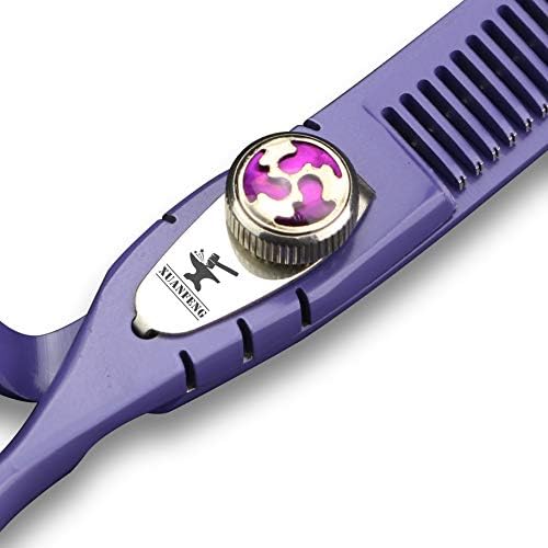 XUANFENG 6-Инчов Професионални Ножици За подстригване на Коса, Филировочные ножици, Ножици за фризьорски салони, Инструмент за фризьорски салон, Япония 440C, Извити ножиц