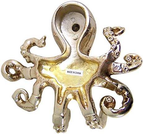 Статуетка-Куката под формата на Октопод в стил Steampunk на Древния Златен Цвят, 5 Инча