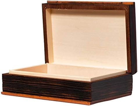 Полската Библия Ръчно изработени под Формата На Книга 7 Дървена Кутия от Липа с Кръст и Нимбом