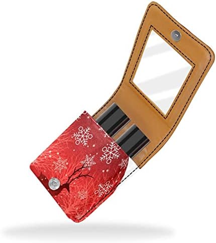 Коледен Калъф за Червило с Елени във формата на Снежинки и Огледало за Чантата си, Преносим Калъф, Организация