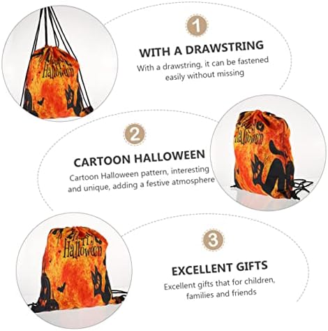 TENDYCOCO 1бр дантела джоба на участник, се отнасят до спортна чанта опаковки от тематични сувенири Хелоуин с Оксфордским ученик на тема чанти трик, привличат голям кап?