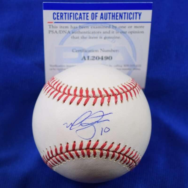 Майк Хемптън PSA ДНК Coa Автограф на Националната лийг Бейзбол с автограф ONL