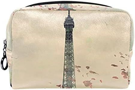 Козметични чанти, козметични чанти за Жени, Малки Пътни Чанти За Грим, Стара Снимка на Париж-Айфеловата Кула
