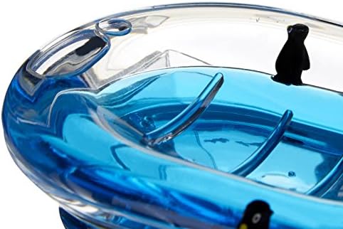 Акрилен препарат за съдове Premier Housewares с Плаващи Пингвини, 10 x 14 x 3 см, Прозрачна /Синя