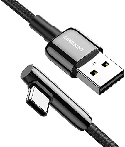 UGREEN C USB Кабел 90 Градуса Комплект USB C Кабел Правоъгълен Цинк Сплав