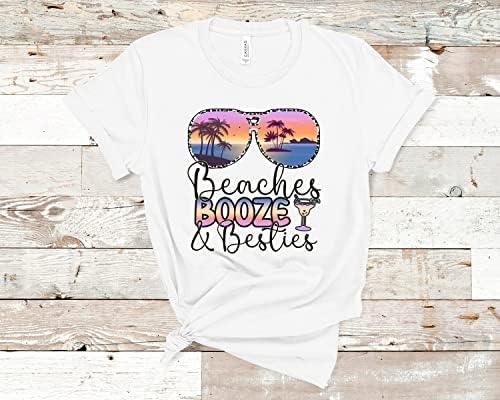Забавна Плажна Алкохол и Риза с Приятелки, Подарък За Летни Пътувания за Почивка За Момичета