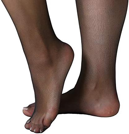 Чорапогащи MANZI Plus Size за жени, прозрачни чорапи (опаковка от 4 броя)