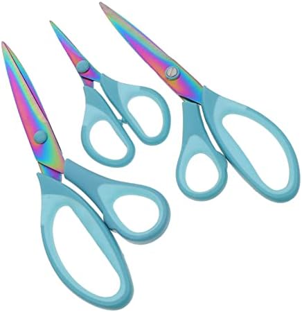 EXCEART 3 Чифта Цветни Титанови Ножица-Комплект Дрехи Ножици За Метал Набор от Офис консумативи Портняжные Ножици