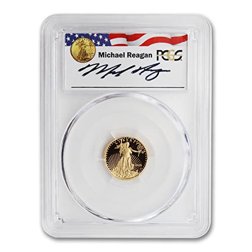 Монета 2020 г. от злато с разбивка по 1/10 oz Американски орел PR70 с дълбока камеей (Първия ден на издаване