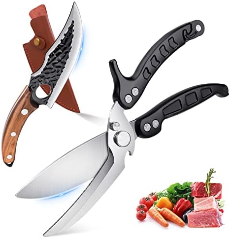 Японски Кухненски нож Huusk и Кухненски ножици