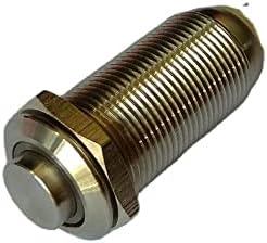 Ключ ключ с капаче от неръждаема стомана 12 В 3 В, Червената лампа с Диаметър 12 мм, с резба SPST - (Цвят: бял