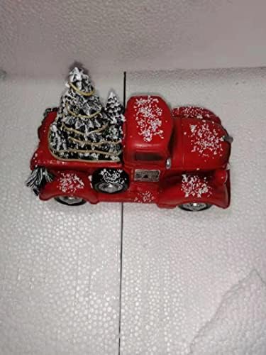 червен Камион Коледни централните елементи: Коледна Елха Led Светлини Коледна Украса, Коледна Елха Украса Камион