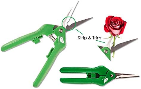 Градински ножици GreenLeaf 6,5 инча, ръчни ножици Шер (неръждаема стомана), розов