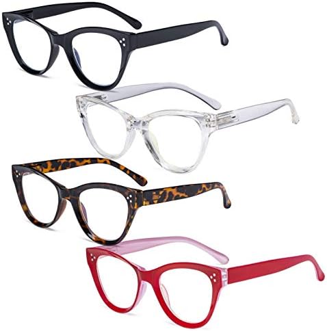 Eyekepper Спестете 10% на 5 опаковки женски очила за четене в ретро стил голям размер, и 4 опаковки ридеров