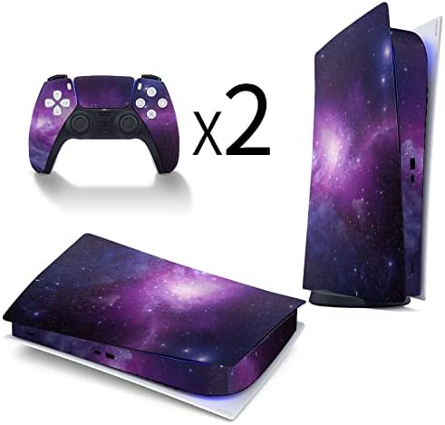Космическа Мъглявината Галакси 3 бр. Стикер на цялото Тяло Стикер за PS5 Digital Edition за конзолата PS5 и