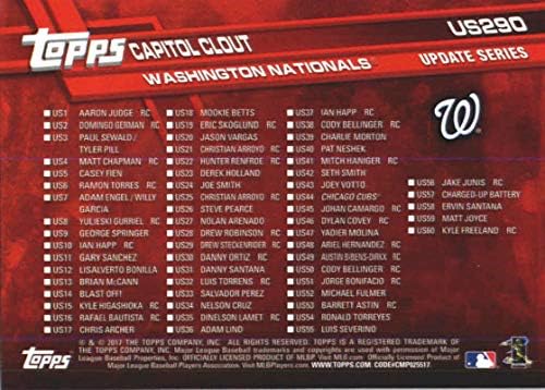 Актуализация на MLB Topps 2017 г. (серия 3) 290 щатски долара Официалната бейзболна картичка Антъни Рендона