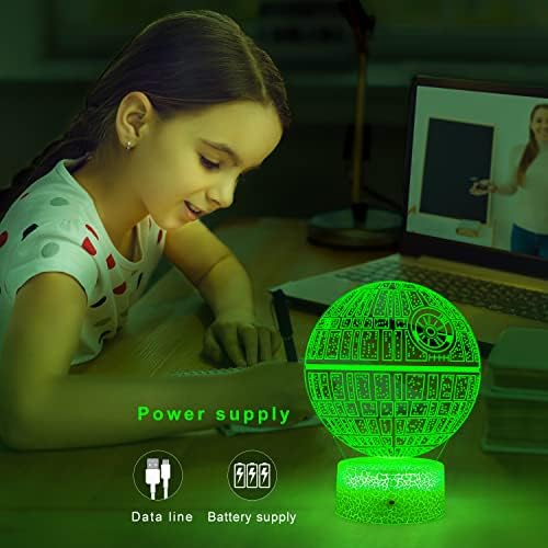 подарък лампа golioklsy за деца, лека нощ с дистанционно управление Smart Touch, 7 цвята + 16 Сменяеми цветове,