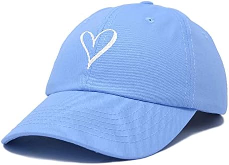 Дамски бейзболна шапка с бродерия във формата на Сърце, Боядисани Ръчно