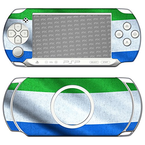 Sony PSP-E1000/E1004 Дизайн на Корицата знаме на Сиера Леоне Стикер-стикер за PSP-E1000/E1004