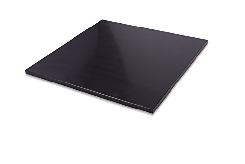 HDPE (полиетилен висока плътност) Пластмасов лист 3/8 x 24x 24 Черен