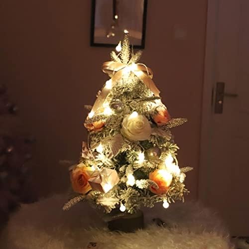 Коледна Настолна Коледно Дърво INDYAH, Изкуствена Мини-Коледна Малка Изкуствена Елха С Осветление, Коледно Дърво,