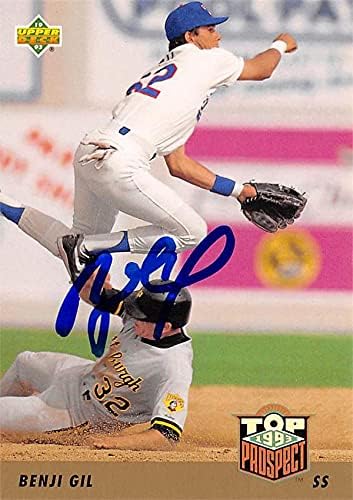 Autograph Warehouse 626521 Бейзболна картичка с автограф Бенджи gila река - Тексас Рейнджърс - 1993 Нов Горната