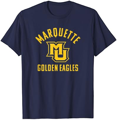 Голяма един-цветен тениска Marquette University Златни Орли