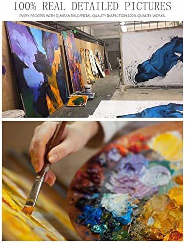 Живопис с маслени бои Ръчна изработка На Цветни Отпечатъци Красив Модел Абстрактни Драскат Художествени Картини