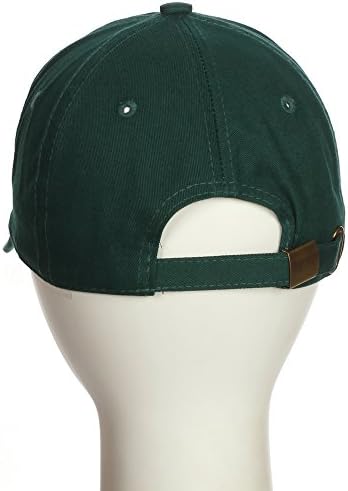 Изработена по поръчка бейзболна шапка с Начални Букви от A до Z Класическата бейзболна шапка, Dk Зелена Шапка Gold White
