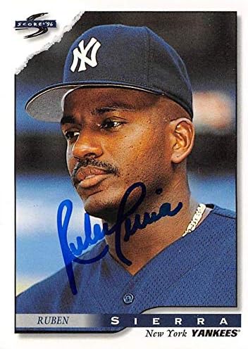 Склад на автографи 619414 Бейзболна картичка Илко Sierras с автограф - за Сметка на Ню Йорк Янкис 1996 - № 342