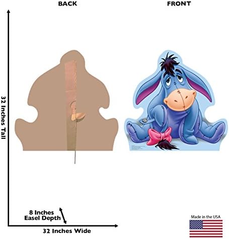 Комик с Подобрена графика Иа-Иа В естествена големина, Изсечен от картон - Disney Winnie The Pooh